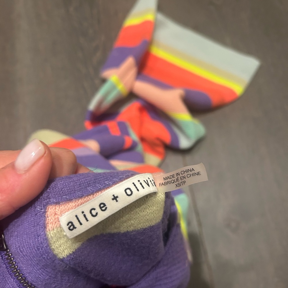 Alice + Olivia Multicolor Knit Scarf